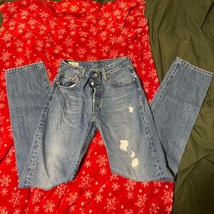 Levi's Blue Straight Leg Women's Jeans